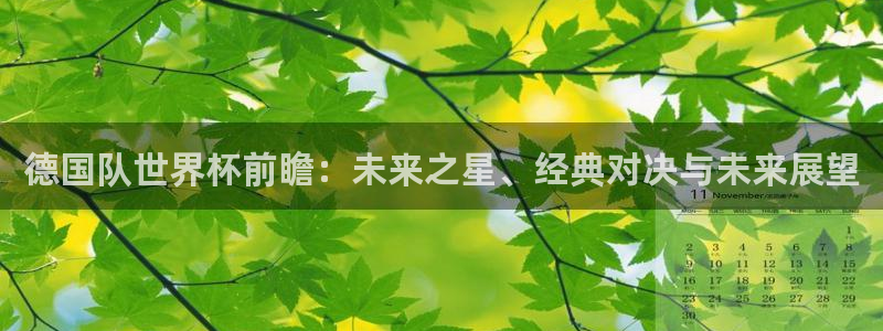 2026世界杯亚洲预选赛赛程:德国队世界杯前瞻:未来之星、经典对决与未来展望